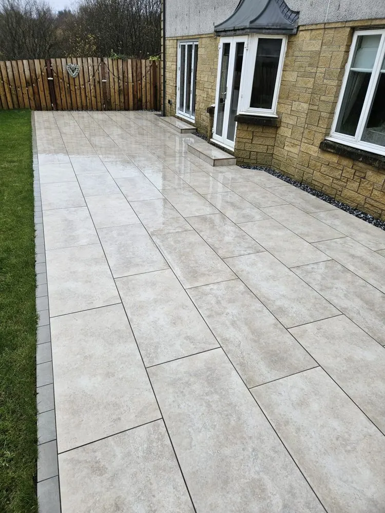 Clean paved outdoor area